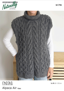 Knitting Pattern N1798 - Womens Tunic 12ply Yarn