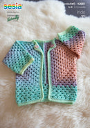 Crochet Pattern K3001 - Kids Cardigan 3-12 Months 4ply Yarn