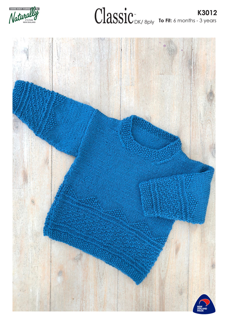 Naturally Pattern Leaflet Classic DK Kids/Sweater K3012