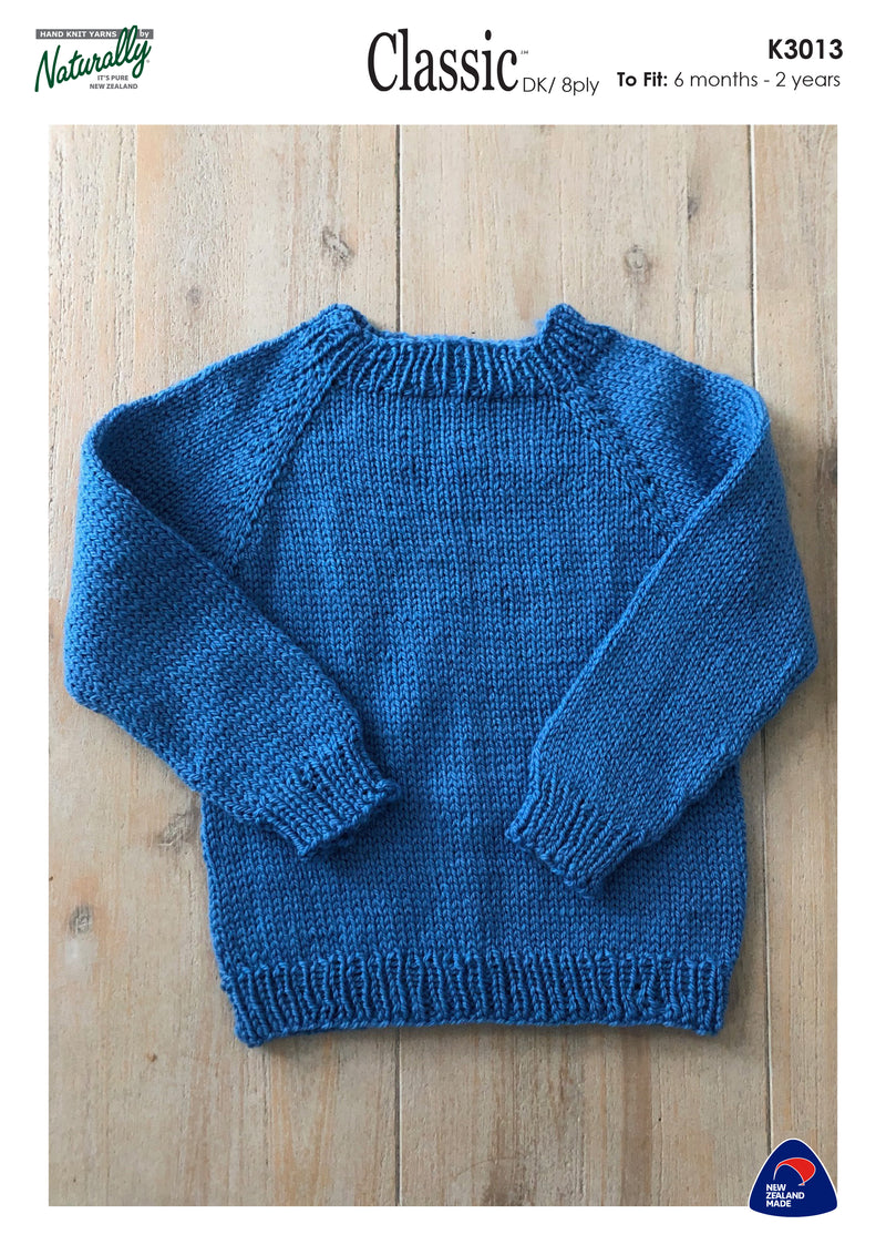 Naturally Pattern Leaflet Classic DK Kids/Sweater K3013