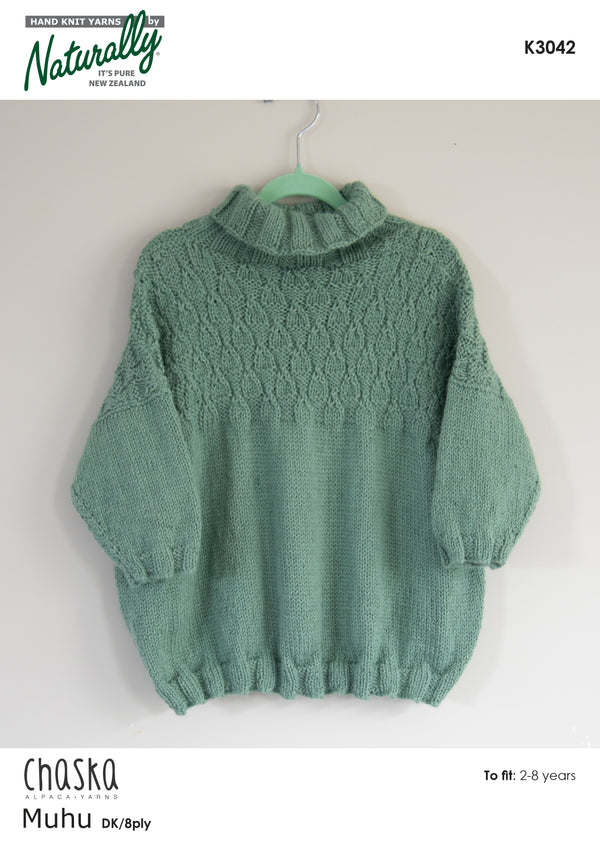 Naturally Pattern Leaflet Muhu Kids/Sweater K3042