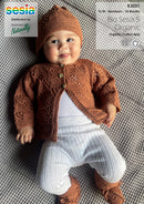 Knitting Pattern K3051 - Kids Cardigan & Hat 0-18 Months 4ply Yarn