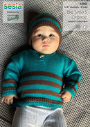 Knitting Pattern K3052 - Kids Sweater 0-18 Months 4ply Yarn