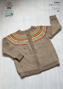 Knitting Pattern L3056 - Kids Cardigan 2-12 Years 4ply Yarn