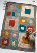 Crochet Pattern L3058 - Kids Blanket 4ply Yarn