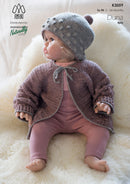 Crochet Pattern L3059 - Kids Cardigan 0-2 Years 4ply Yarn