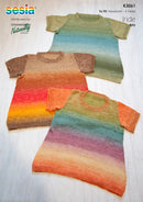 Knitting Pattern K3061 - Kids Dress 0-4 Years 4ply Yarn