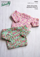 Knitting Pattern K3063 - Kids Sweater 0-4 Years 8ply Yarn