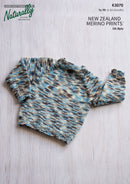 Knitting Pattern K3070 - Kids Sweater 6 Months - 2 Years 8ply Yarn
