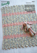 Knitting Pattern K3071 - Baby Blanket 8ply Yarn