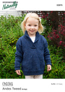 Knitting Pattern K3075 - Kids Sweater 2-10 Years 8ply Yarn