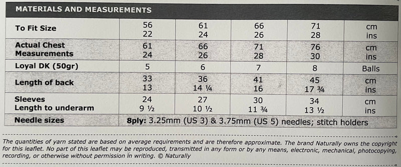 Knitting Pattern K597 - Kids Sweater 22-28" 8ply Yarn