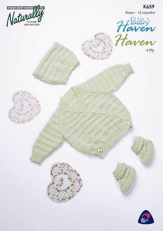 Naturally Pattern Leaflet Baby Haven Kids/Sweater & Hat K659