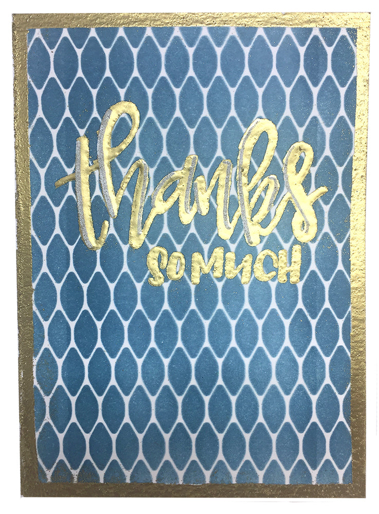 Ranger Letter It 4 INCH x 6 INCH Stamp Set Thank You