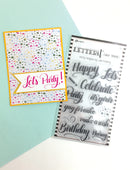 Ranger Letter It 4 INCH x 6 INCH Stamp Set Party