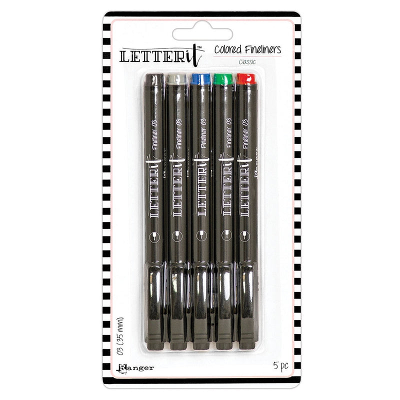 Ranger Letter It Classic Fineliner Pens Set of 5