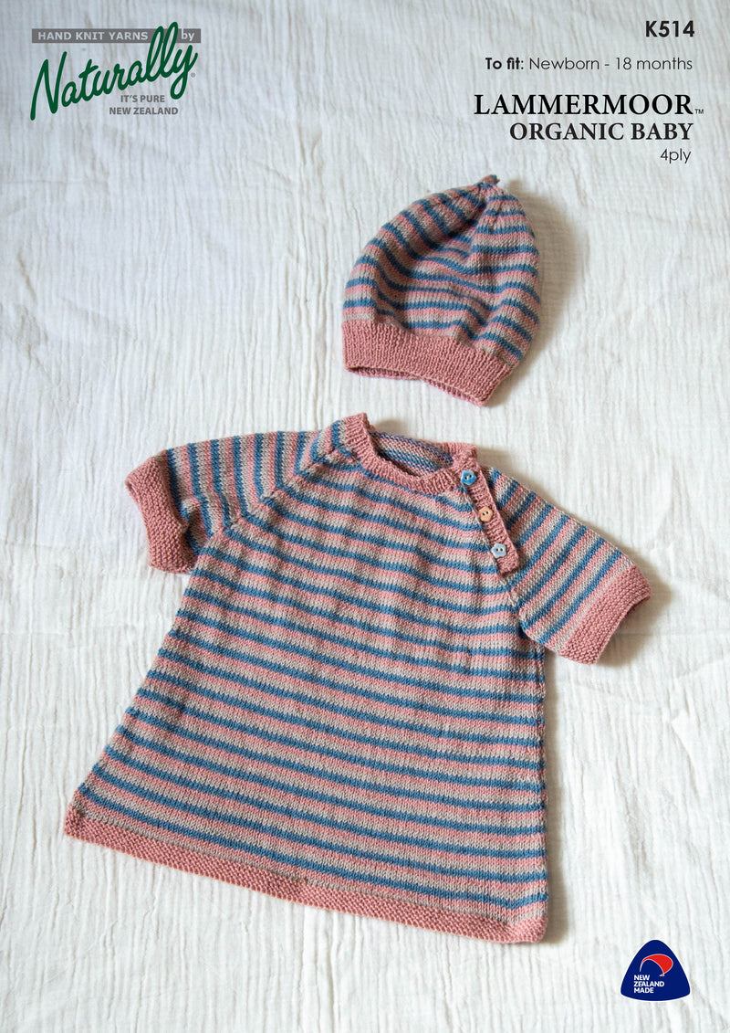 Naturally Pattern Lammermoor 4ply Pattern Kids/Tunic K514