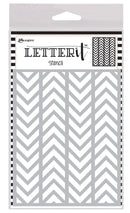 Ranger Letter It Background Stencils 4.75” x 6” Alternating Chevrons