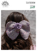 Lila Knitting Pattern - Hair Bow OS 8ply Yarn