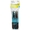 Mont Marte Foam Hobby Brush 25MM 5 Piece Poly Bag