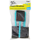 Mont Marte Foam Hobby Brush 50MM 5 Piece Poly Bag