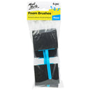 Mont Marte Foam Hobby Brush 75MM 4 Piece Poly Bag