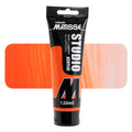 Derivan Matisse Studio Acrylic Paints 120ml#Colour_FLURO ORANGE