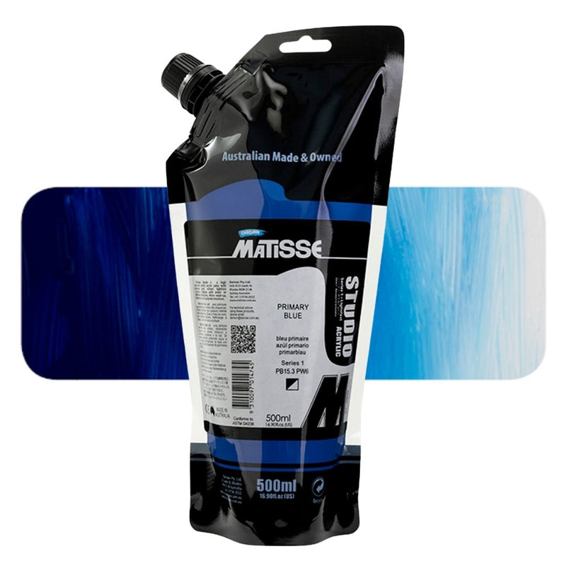 Derivan Matisse Studio Acrylic Paints 500ml