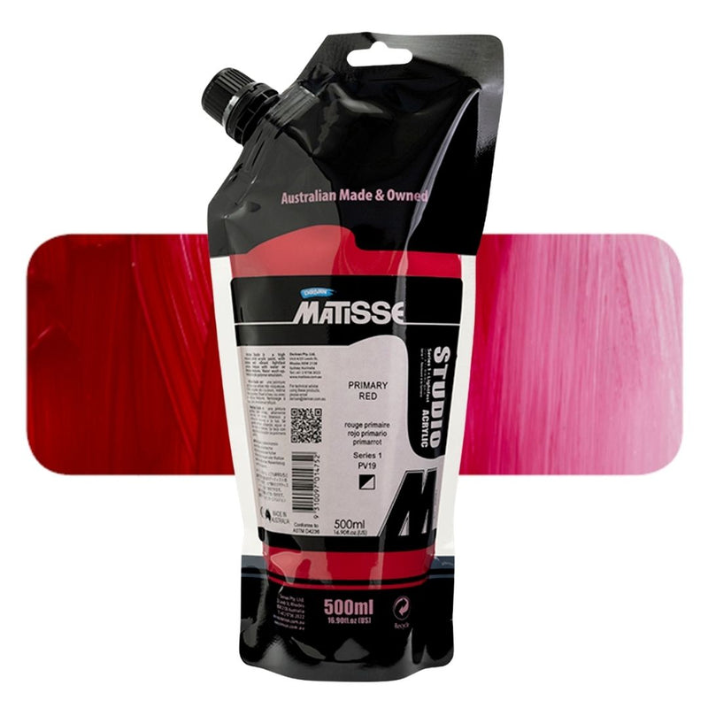Derivan Matisse Studio Acrylic Paints 500ml