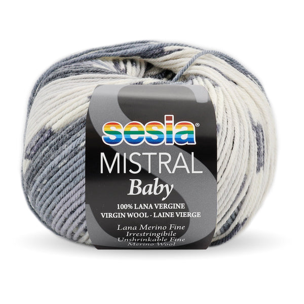 Sesia Mistral Baby Print Yarn 4ply - Clearance#Colour_ALL ABOUT GREY (460)