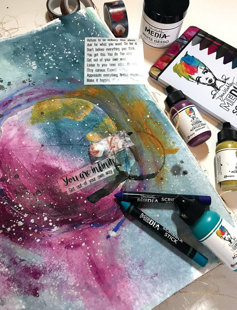 Dina Wakley Water-Soluble Pigment Scribble Sticks Set