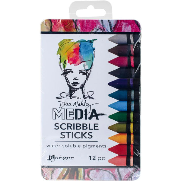 Dina Wakley Water-Soluble Pigment Scribble Sticks Set #2