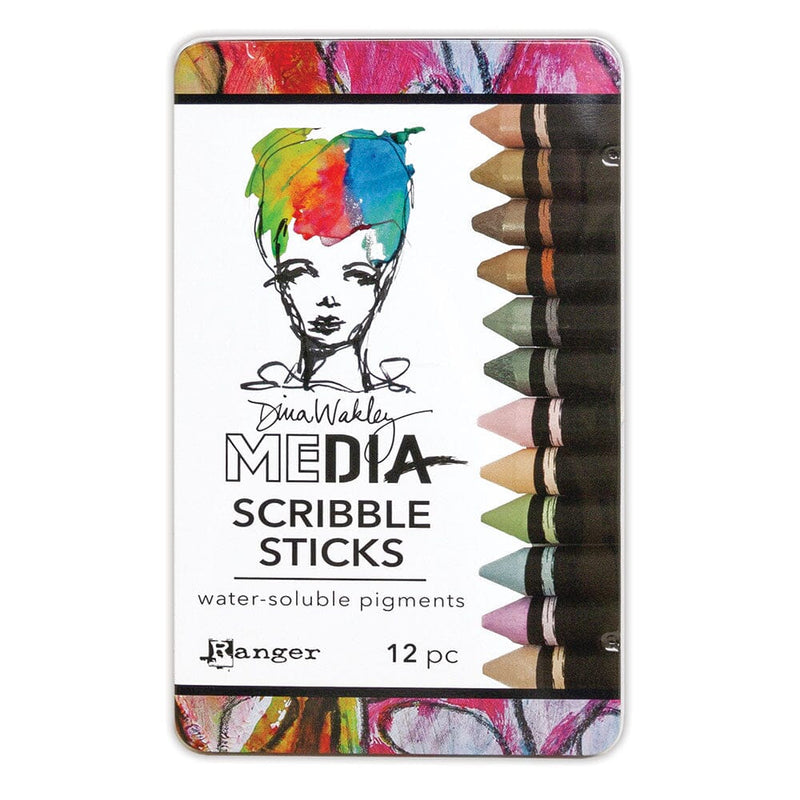 Dina Wakley Water-Soluble Pigment Scribble Sticks Set
