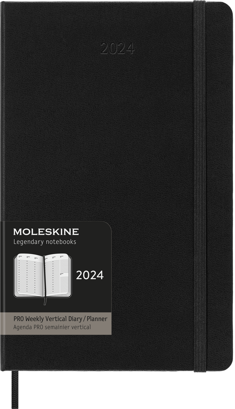 Moleskine Diary 12 Month Professional Weekly Vertical HC Black