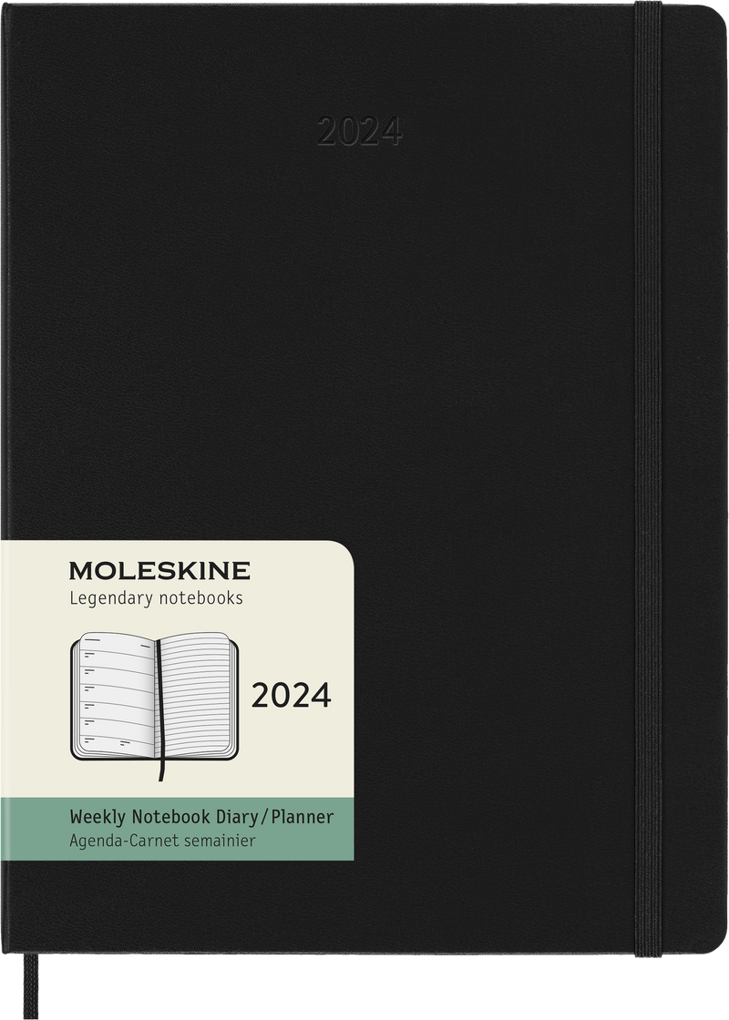 Moleskine Diary 12 Month Weekly + Notes HC XL