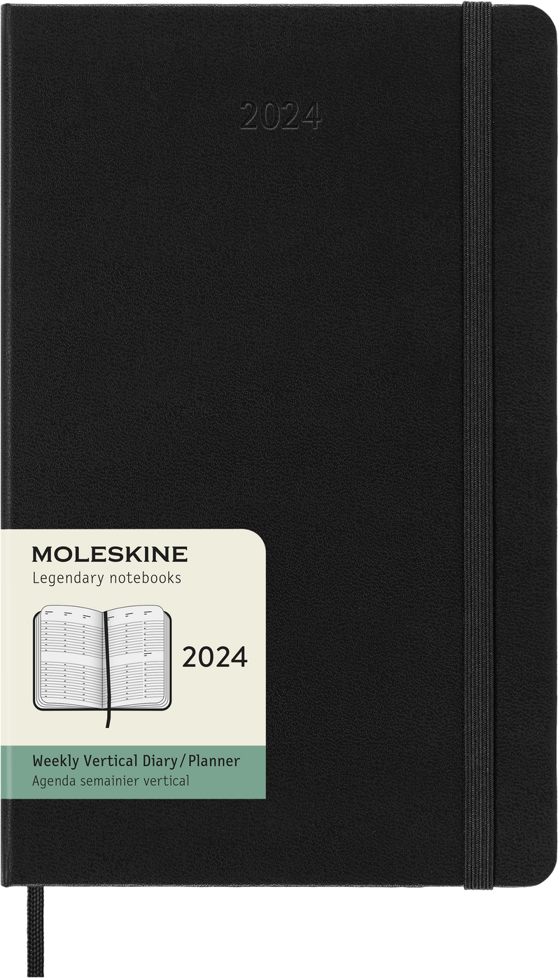 Moleskine Diary 12 Month Weekly Vertical HC Black