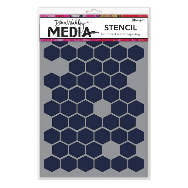 Dina Wakley Media 6" x 9" Honeycomb Stencil