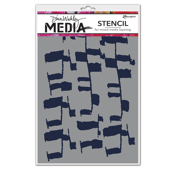 Dina Wakley Media 6" X 9" Stencil Ladders