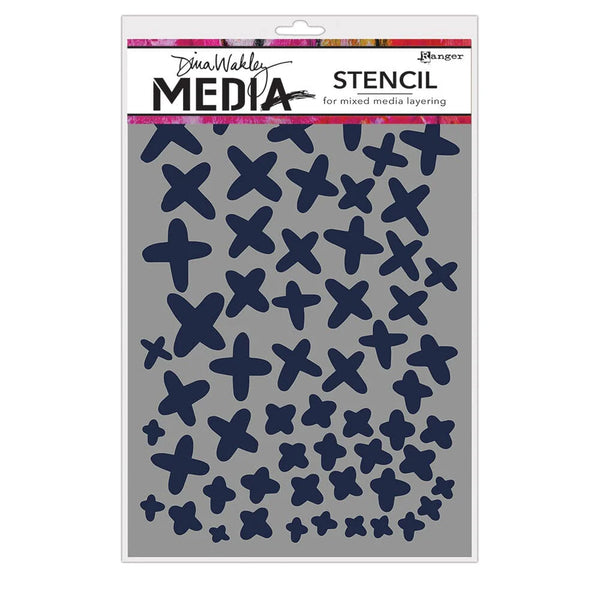 Dina Wakley Media 6" x 9" X's Stencil