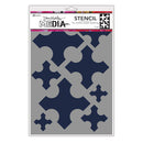 Dina Wakley Media 6" X 9" Stencil Large Medieval Crosses