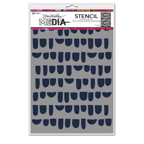 Dina Wakley Media 6" x 9" Bumps Stencils