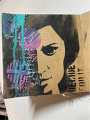 Dina Wakley Media 6" X 9" Stencil Pensive Face