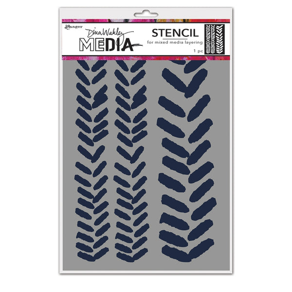 Dina Wakley Media 6" x 9" Angled Paint Blobs Stencil