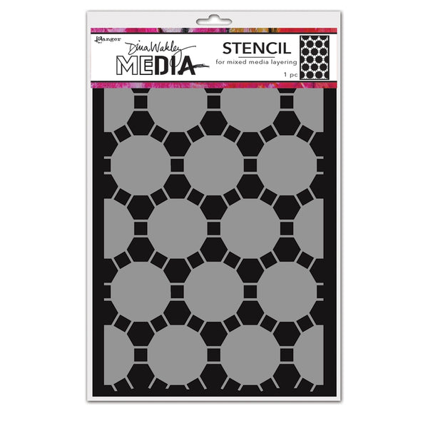 Dina Wakley Media 6" x 9" Connected Dots Stencils