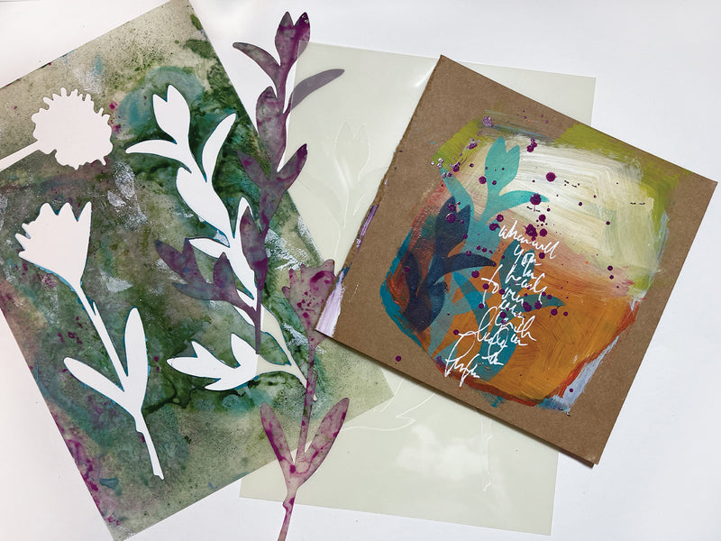 Dina Wakley Media 6" X 9" Stencil & Mask Growing