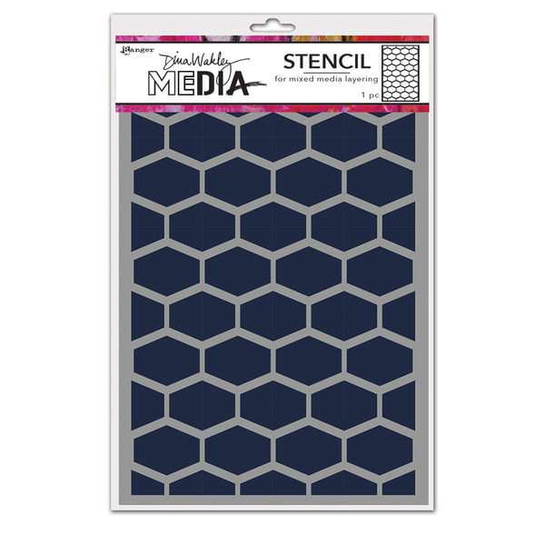 Dina Wakley Media 6" X 9" Stencil Lattice