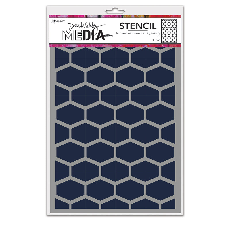 Dina Wakley Media 6" X 9" Stencil Lattice