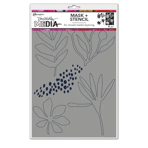 Dina Wakley Media 6" x 9" Things That Grow Stencil