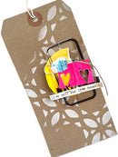 Dina Wakley Media 6" X 9" Stencil Curly Tiles