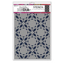 Dina Wakley Media 6" X 9" Stencil Curly Tiles